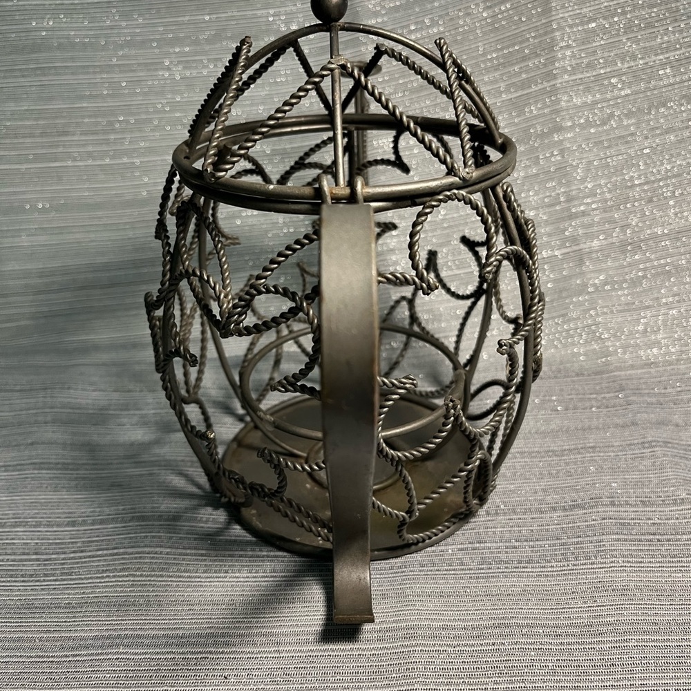 Vintage Metal Teapot Candleholder Farmhouse Ornate - Picture 3 of 7
